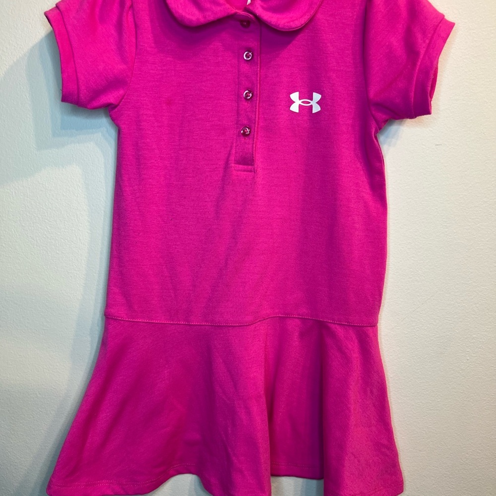 Under Armour Pink Polo short sleeve Dress. Size 4